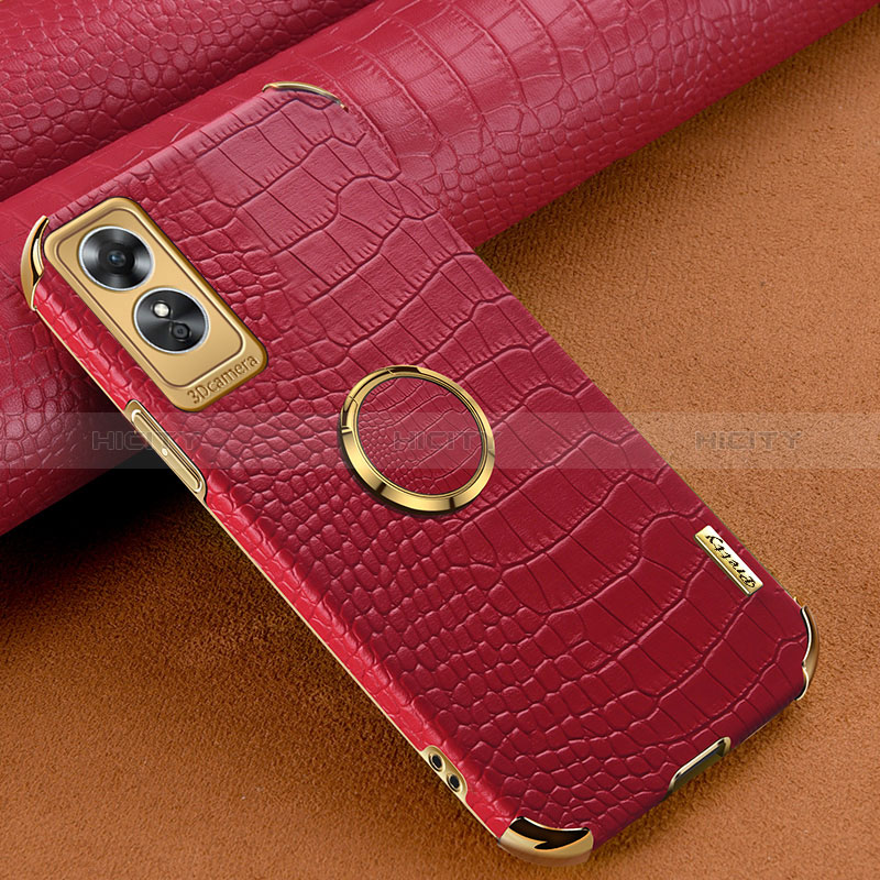 Custodia Lusso Pelle Cover XD2 per Oppo A17 Rosso