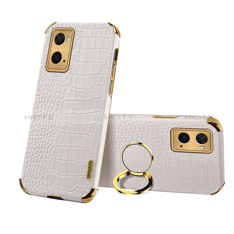 Custodia Lusso Pelle Cover XD2 per Oppo A36 Bianco