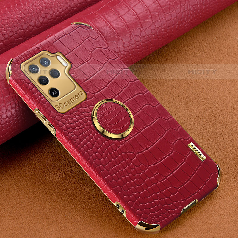 Custodia Lusso Pelle Cover XD2 per Oppo A94 4G Rosso