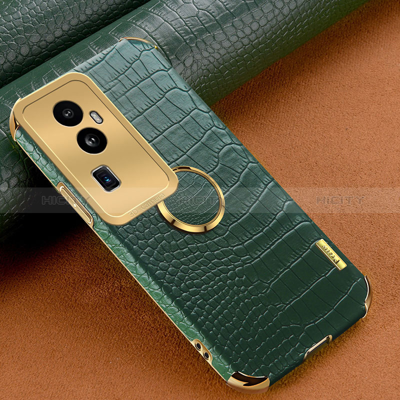 Custodia Lusso Pelle Cover XD2 per Oppo Reno10 Pro+ Plus 5G Verde