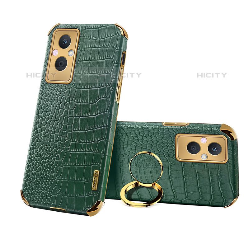 Custodia Lusso Pelle Cover XD2 per Oppo Reno8 Lite 5G Verde