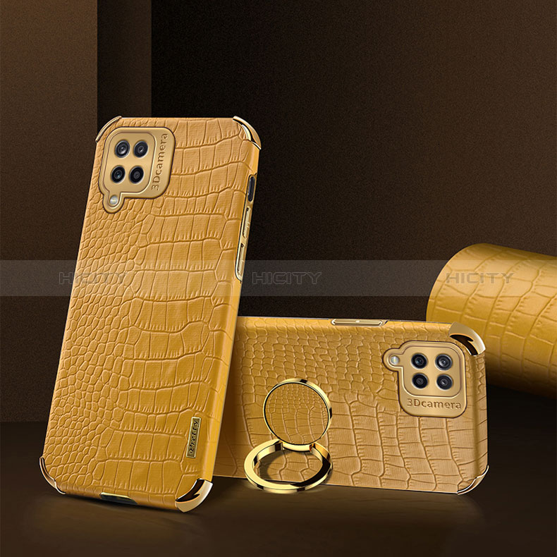Custodia Lusso Pelle Cover XD2 per Samsung Galaxy F12 Giallo