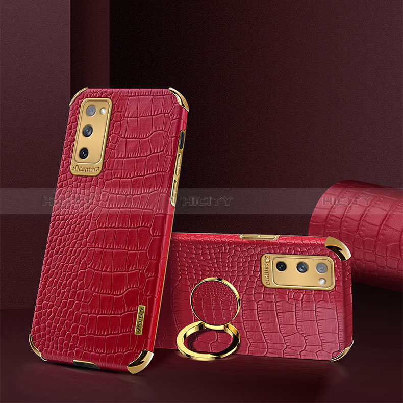 Custodia Lusso Pelle Cover XD2 per Samsung Galaxy S20 FE 4G Rosso