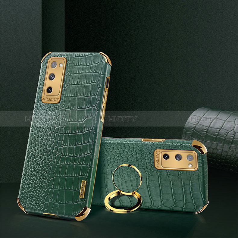 Custodia Lusso Pelle Cover XD2 per Samsung Galaxy S20 FE 4G Verde
