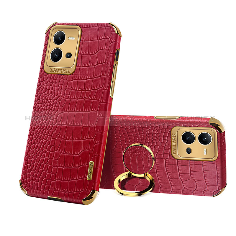 Custodia Lusso Pelle Cover XD2 per Vivo X80 Lite 5G Rosso