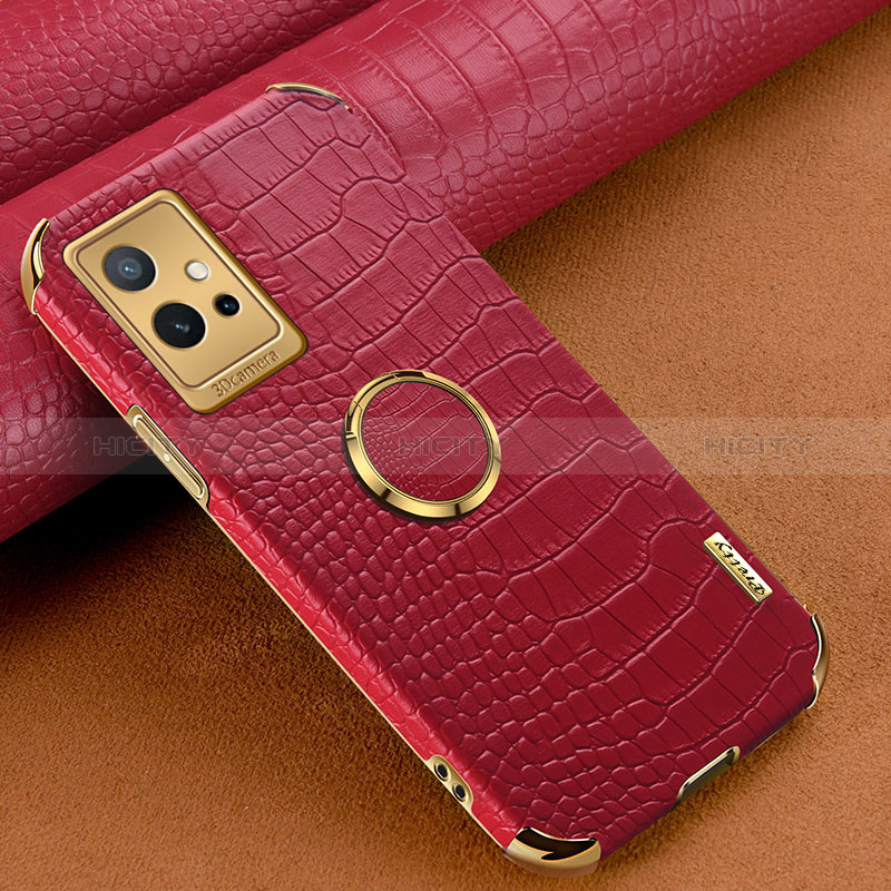 Custodia Lusso Pelle Cover XD2 per Vivo Y52t 5G Rosso