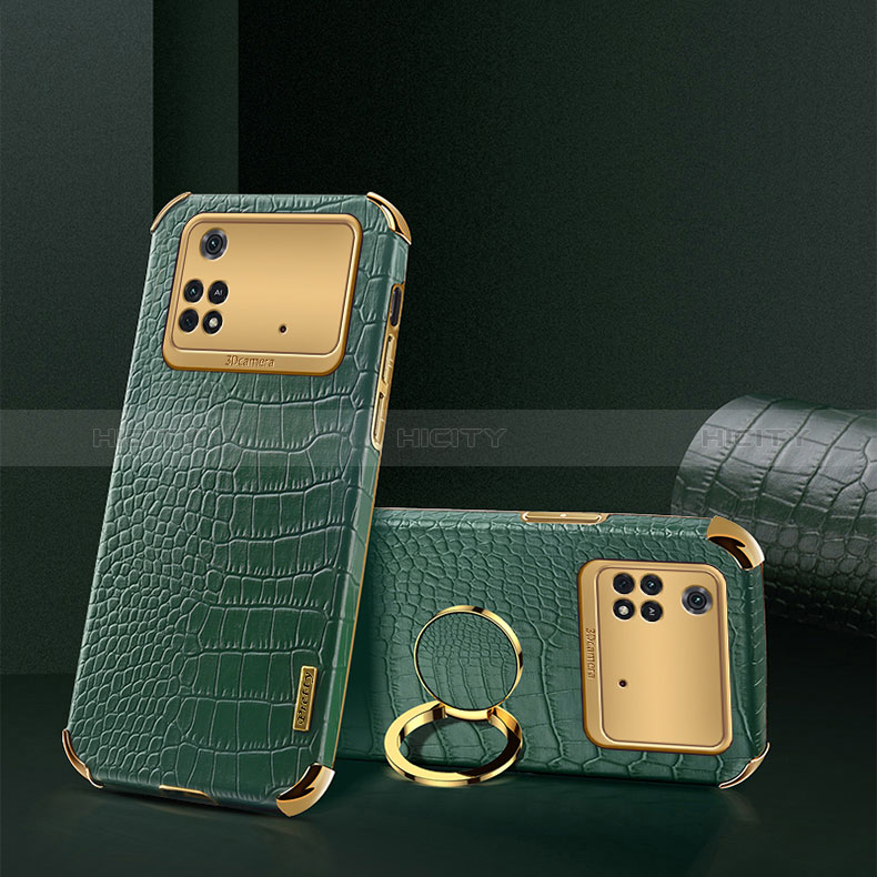 Custodia Lusso Pelle Cover XD2 per Xiaomi Poco M4 Pro 4G Verde