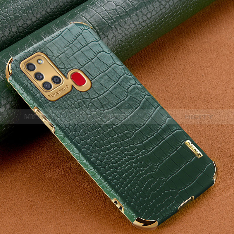 Custodia Lusso Pelle Cover XD3 per Samsung Galaxy A21s Verde