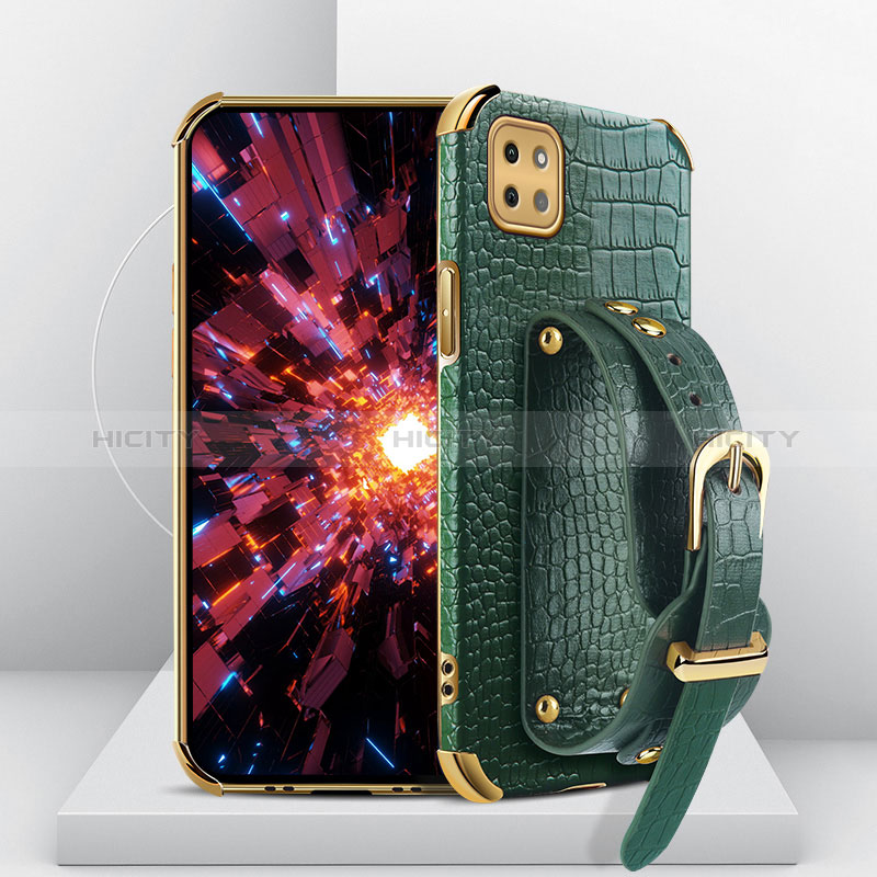 Custodia Lusso Pelle Cover XD3 per Samsung Galaxy A22s 5G Verde