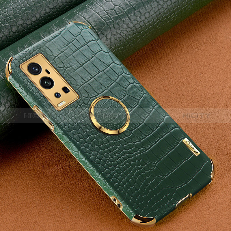 Custodia Lusso Pelle Cover XD4 per Vivo X60 Pro+ Plus 5G Verde