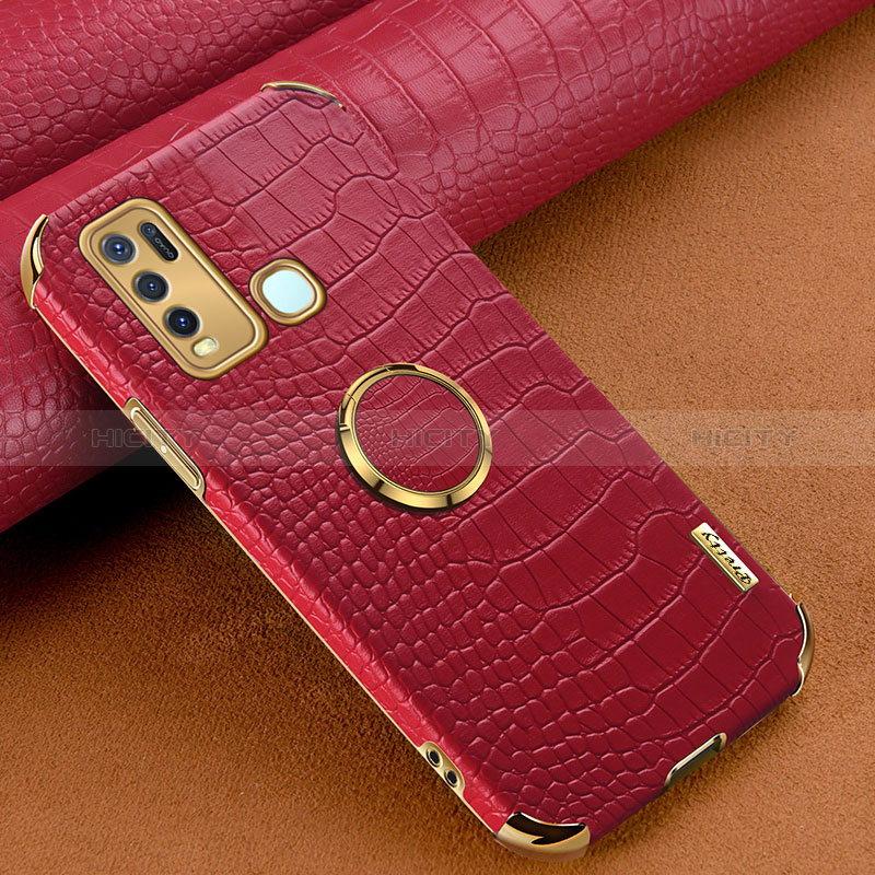 Custodia Lusso Pelle Cover XD4 per Vivo Y50 Rosso