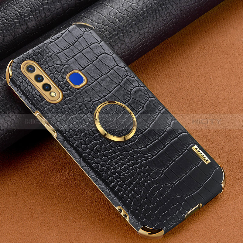 Custodia Lusso Pelle Cover XD4 per Vivo Y5s Nero