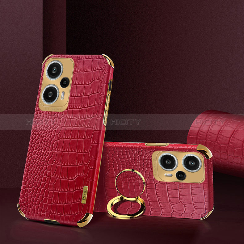 Custodia Lusso Pelle Cover XD4 per Xiaomi Poco F5 5G Rosso