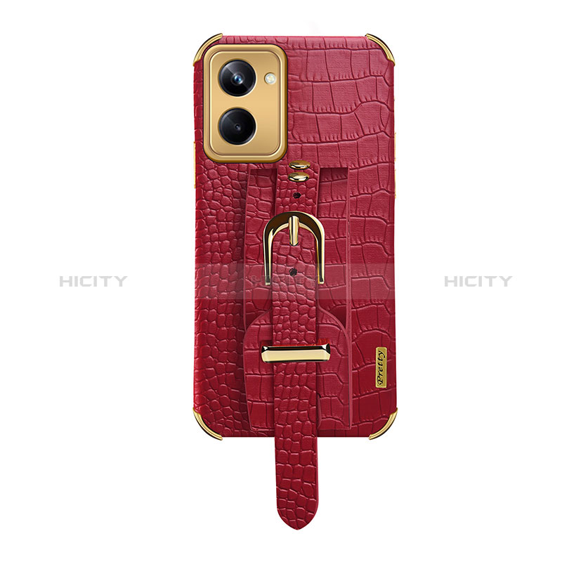 Custodia Lusso Pelle Cover XD5 per Realme 10 Pro 5G Rosso