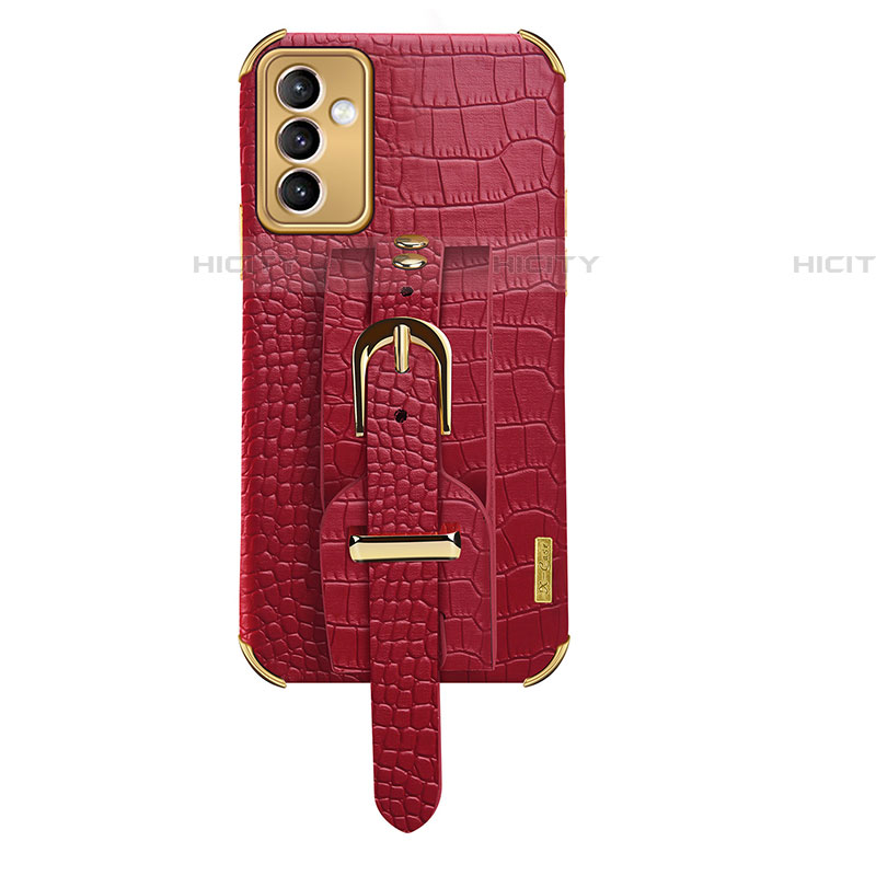 Custodia Lusso Pelle Cover XD5 per Samsung Galaxy A05s Rosso