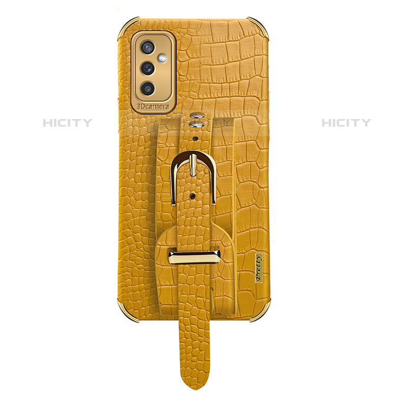 Custodia Lusso Pelle Cover XD5 per Samsung Galaxy M52 5G Giallo