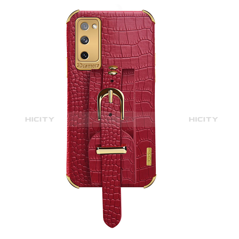 Custodia Lusso Pelle Cover XD5 per Samsung Galaxy S20 Lite 5G Rosso