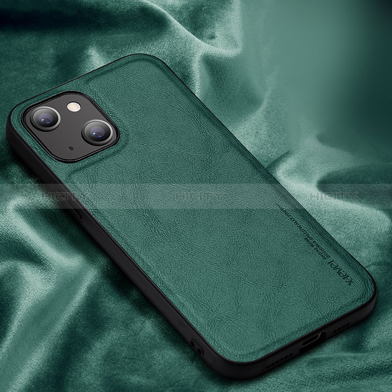 Custodia Lusso Pelle Cover XV1 per Apple iPhone 15 Plus Verde