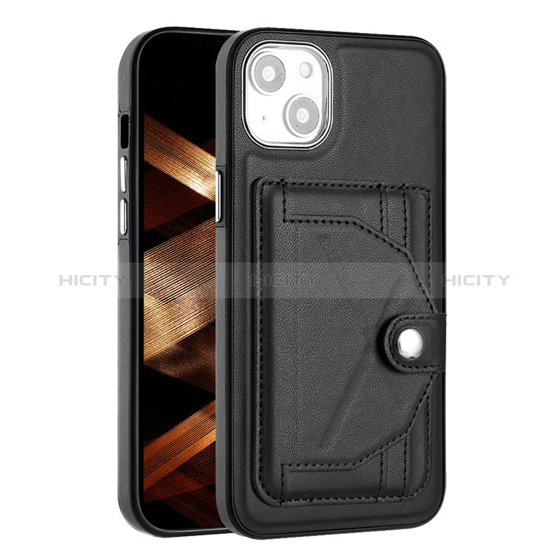 Custodia Lusso Pelle Cover Y01B per Apple iPhone 14 Nero