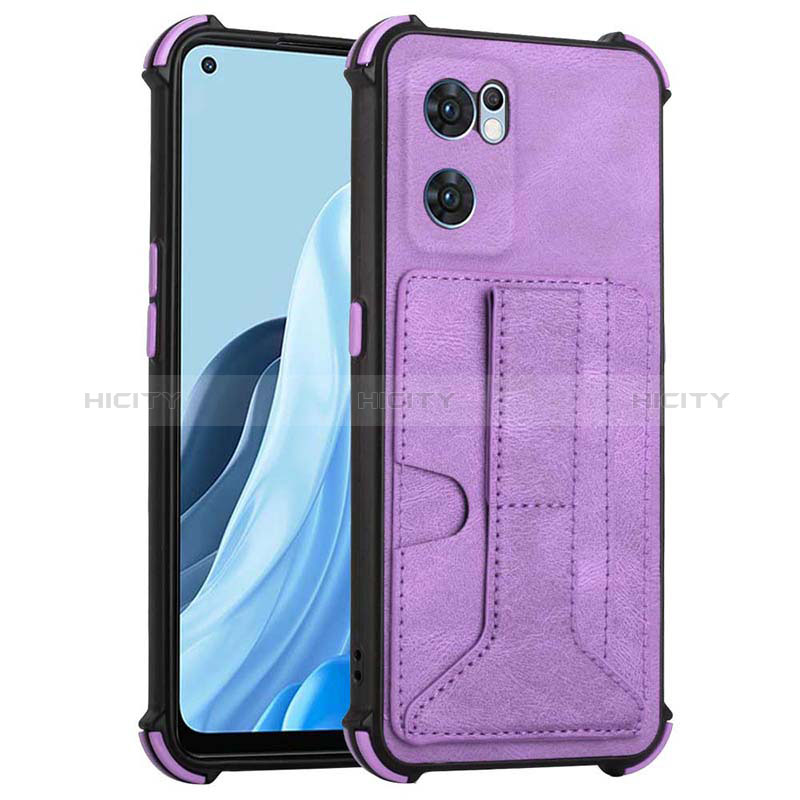 Custodia Lusso Pelle Cover Y01B per OnePlus Nord CE 2 5G Viola