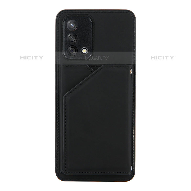 Custodia Lusso Pelle Cover Y01B per Oppo A74 4G Nero