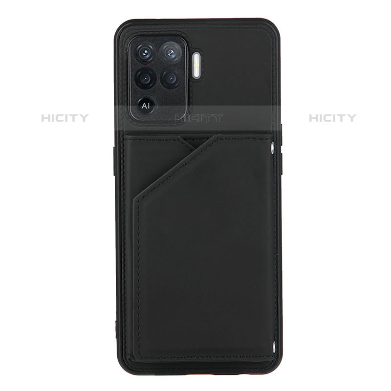 Custodia Lusso Pelle Cover Y01B per Oppo A94 4G Nero