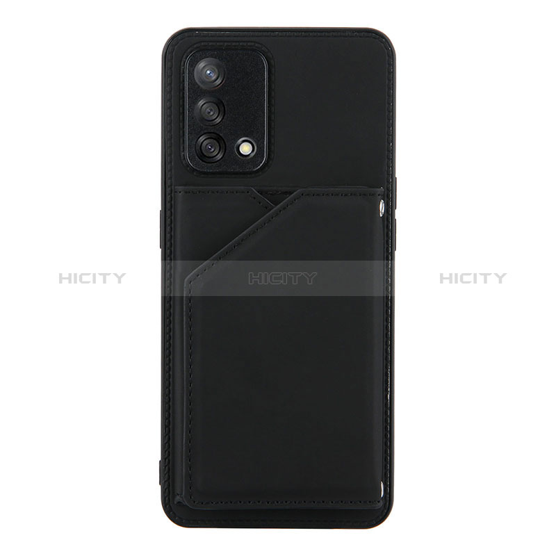 Custodia Lusso Pelle Cover Y01B per Oppo A95 4G Nero