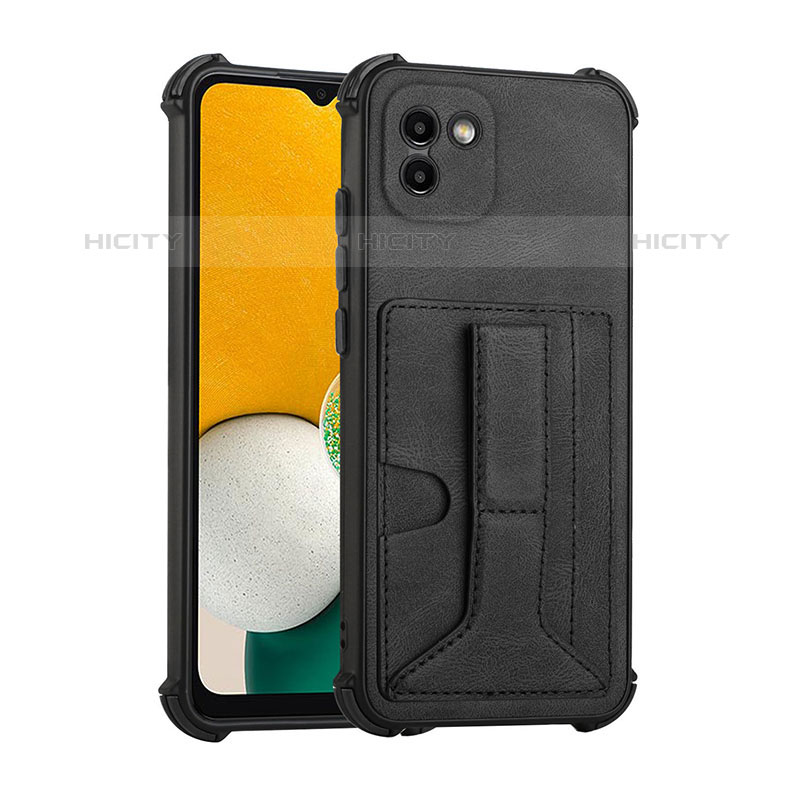 Custodia Lusso Pelle Cover Y01B per Samsung Galaxy A03 Nero