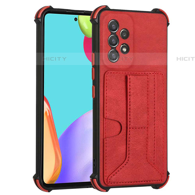 Custodia Lusso Pelle Cover Y01B per Samsung Galaxy A53 5G Rosso