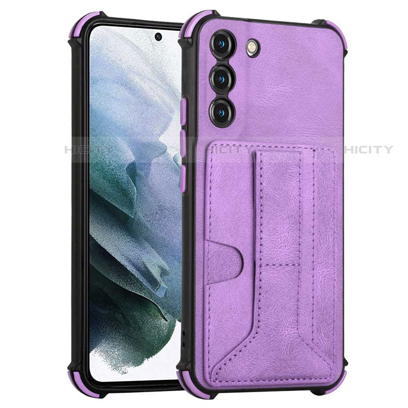 Custodia Lusso Pelle Cover Y01B per Samsung Galaxy S21 Plus 5G Viola