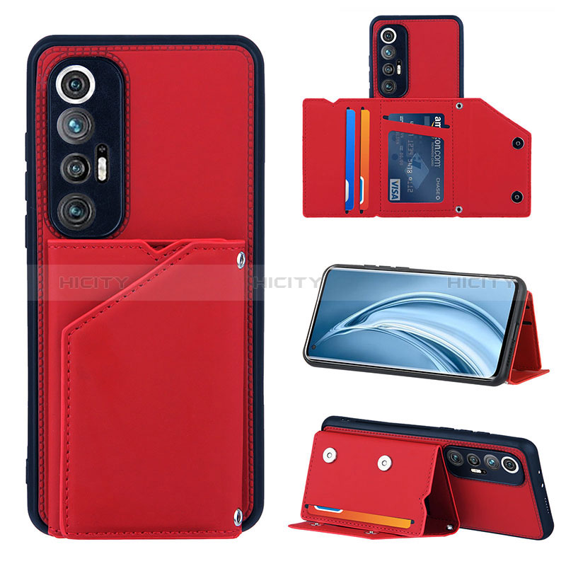 Custodia Lusso Pelle Cover Y01B per Xiaomi Mi 10S 5G Rosso