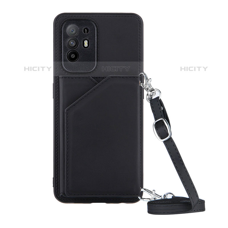 Custodia Lusso Pelle Cover Y02B per Oppo Reno5 Z 5G Nero