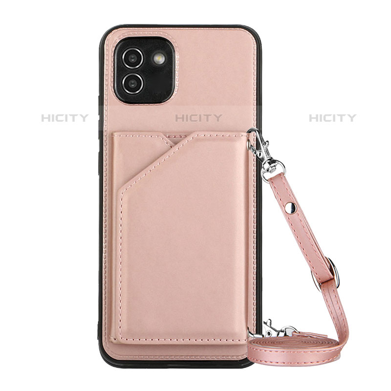 Custodia Lusso Pelle Cover Y02B per Samsung Galaxy A03