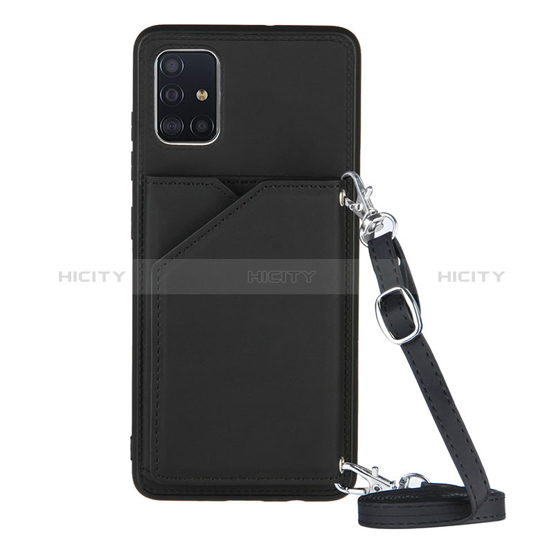 Custodia Lusso Pelle Cover Y02B per Samsung Galaxy A51 4G Nero