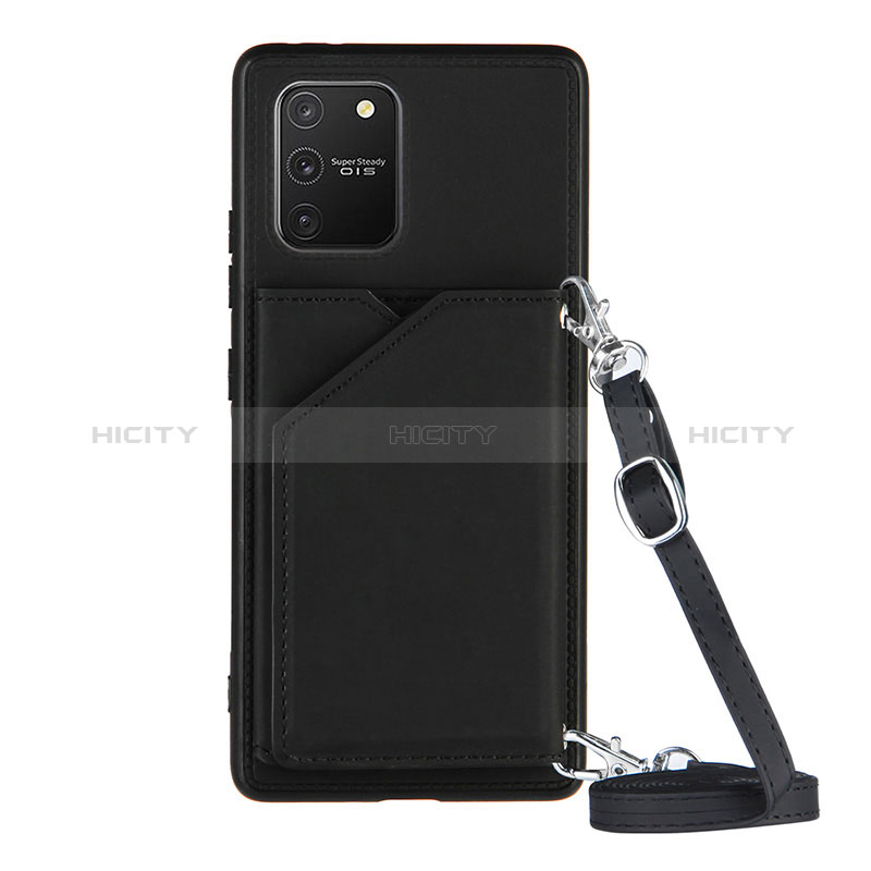 Custodia Lusso Pelle Cover Y02B per Samsung Galaxy A91 Nero