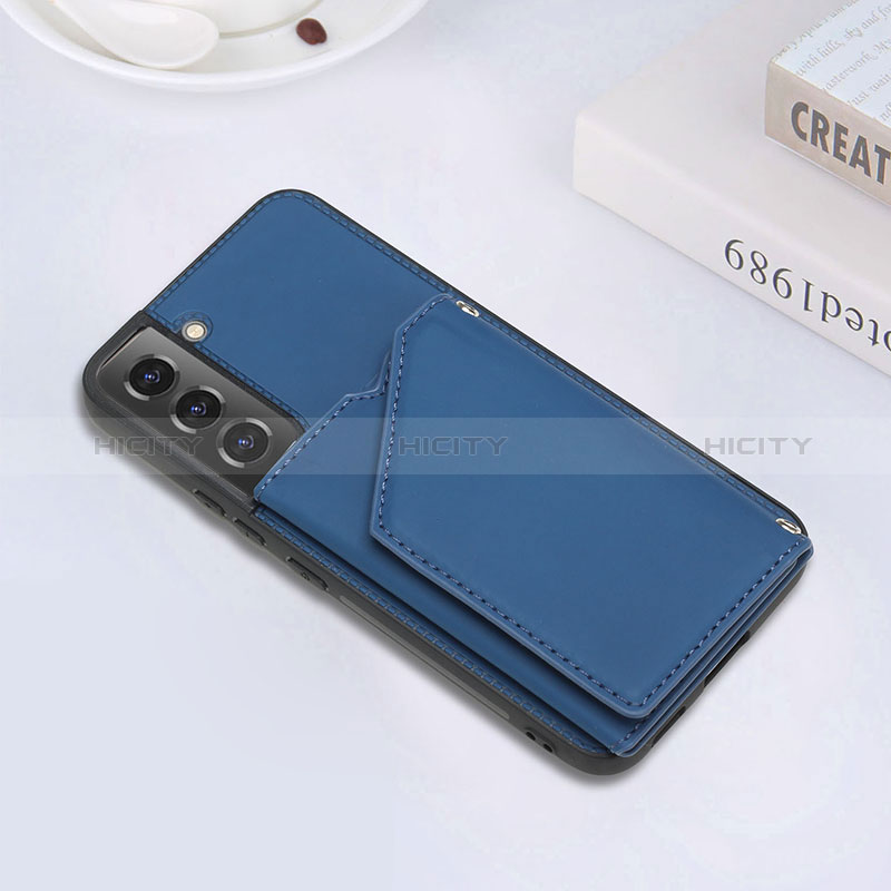 Custodia Lusso Pelle Cover Y02B per Samsung Galaxy S24 Plus 5G Blu