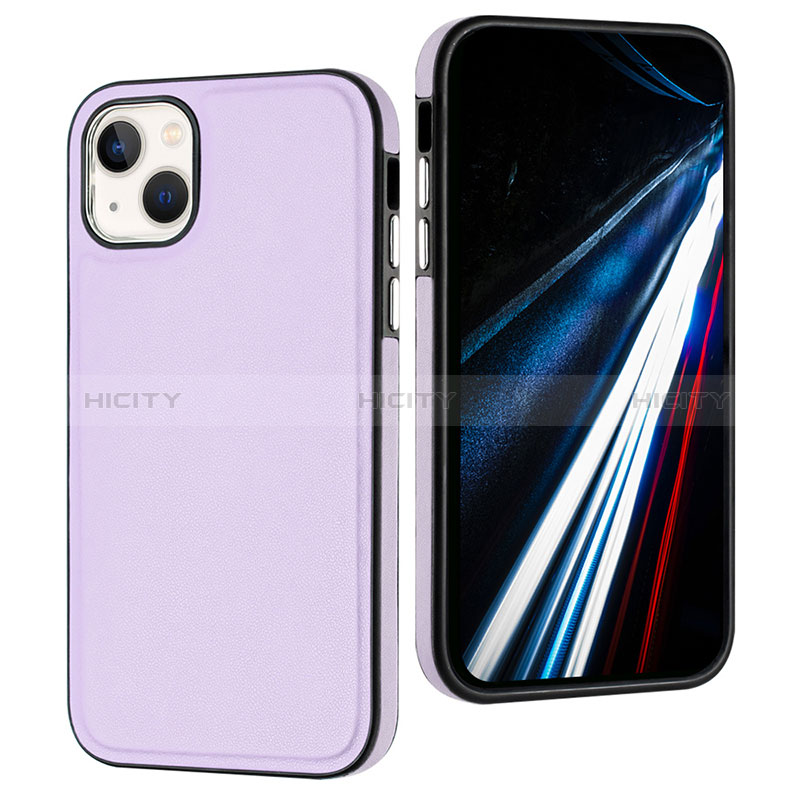 Custodia Lusso Pelle Cover Y03B per Apple iPhone 15 Plus Lavanda