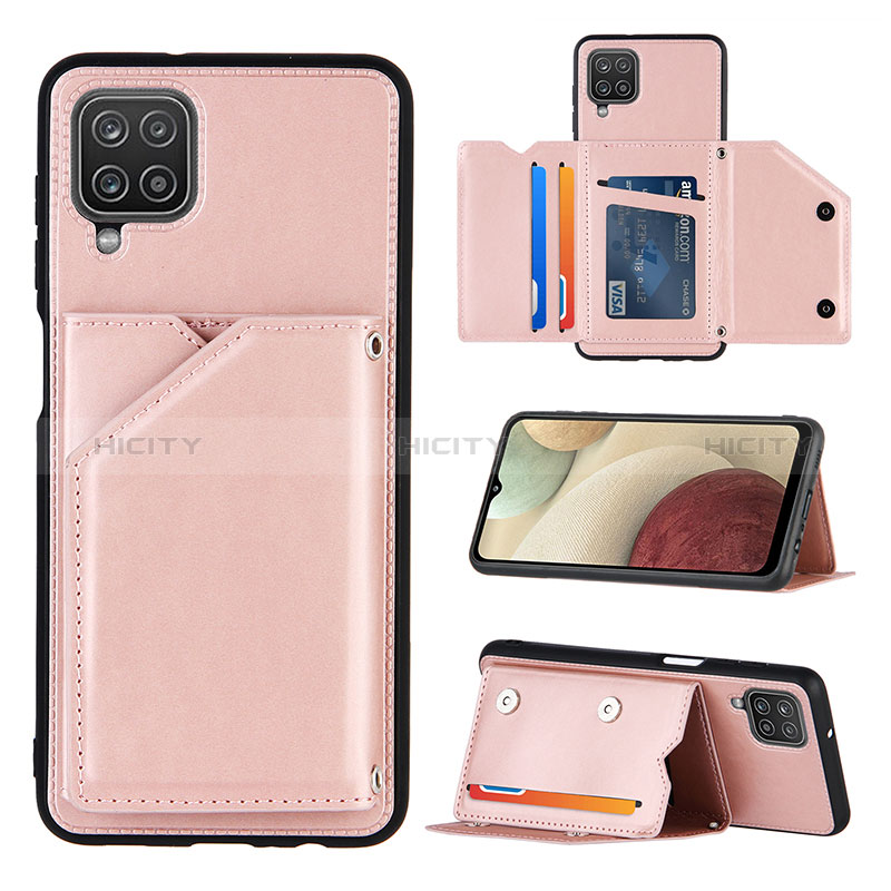 Custodia Lusso Pelle Cover Y03B per Samsung Galaxy A12 Nacho