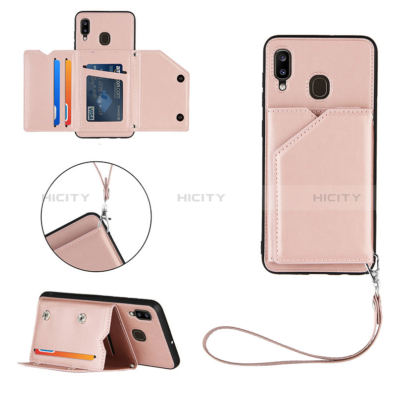 Custodia Lusso Pelle Cover Y03B per Samsung Galaxy A20