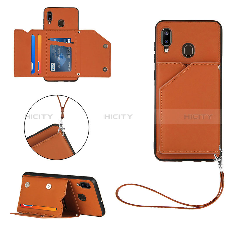 Custodia Lusso Pelle Cover Y03B per Samsung Galaxy M10S