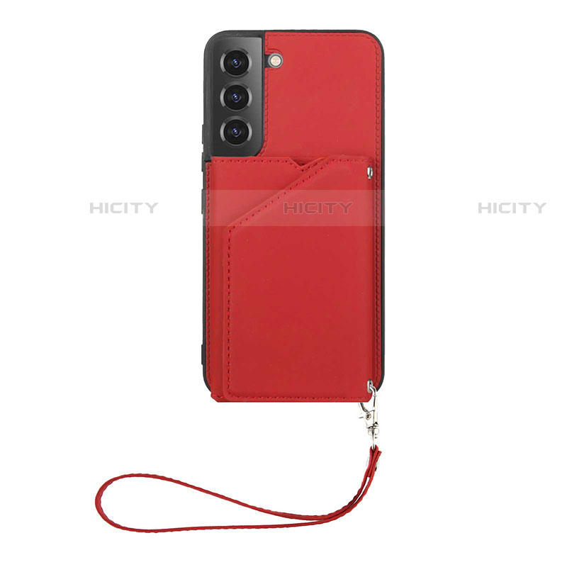 Custodia Lusso Pelle Cover Y03B per Samsung Galaxy S21 5G Rosso