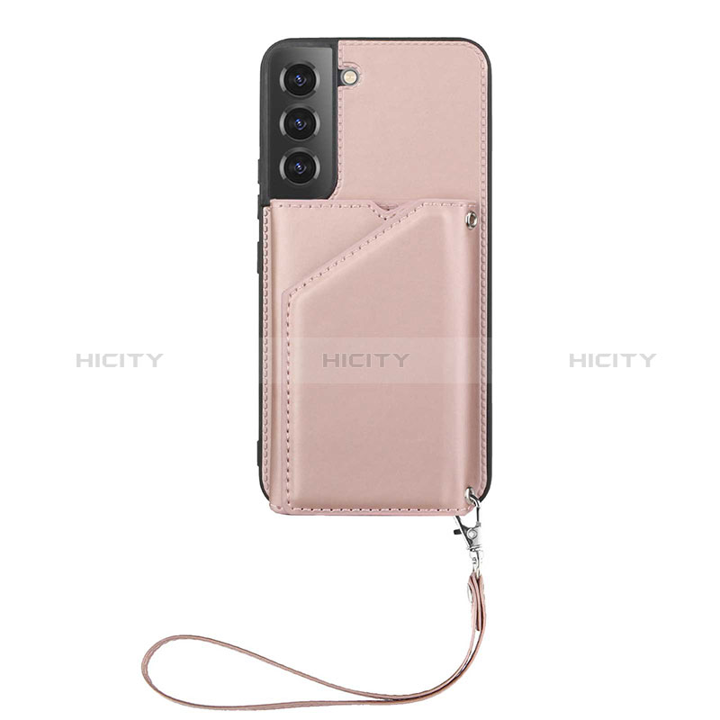 Custodia Lusso Pelle Cover Y03B per Samsung Galaxy S24 5G Oro Rosa