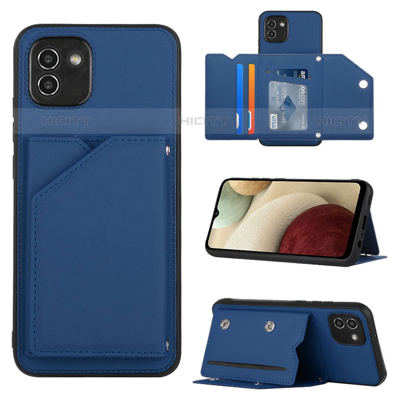 Custodia Lusso Pelle Cover Y04B per Samsung Galaxy A03