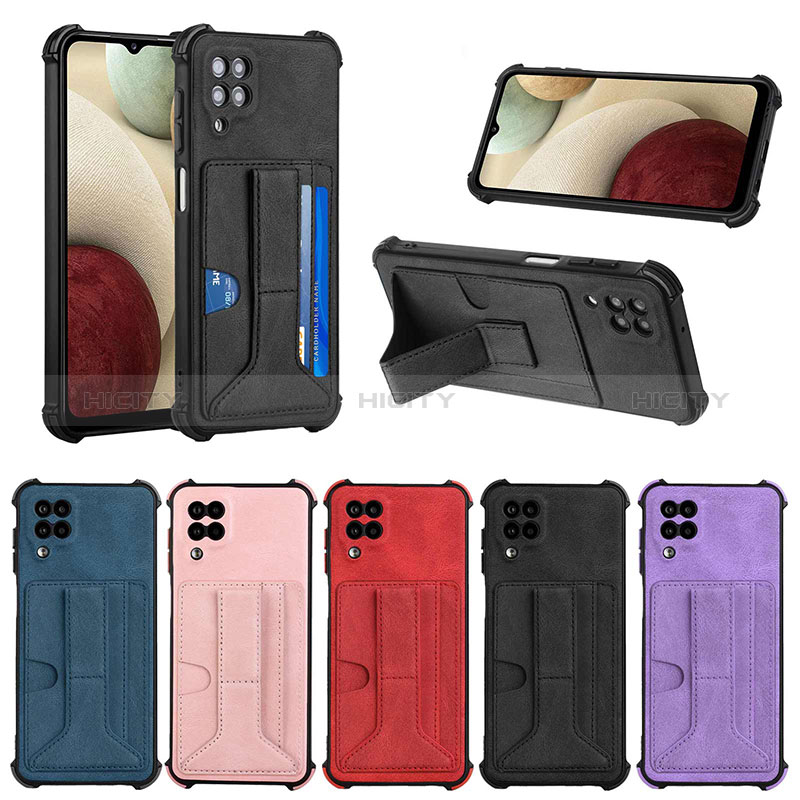 Custodia Lusso Pelle Cover Y04B per Samsung Galaxy A12 Nacho