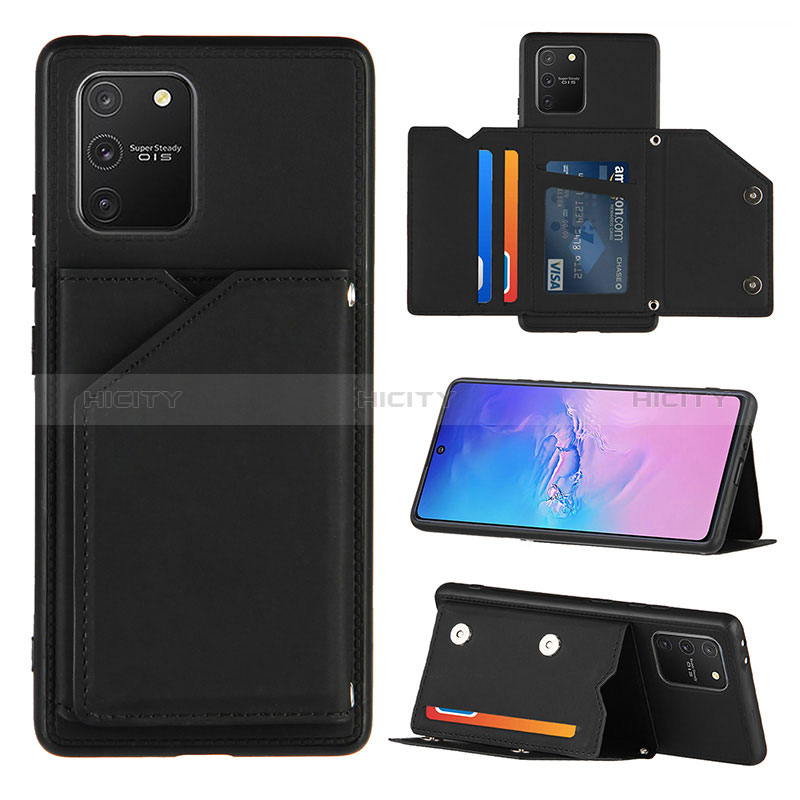 Custodia Lusso Pelle Cover Y04B per Samsung Galaxy A91 Nero