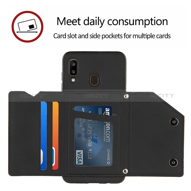 Custodia Lusso Pelle Cover Y04B per Samsung Galaxy M10S