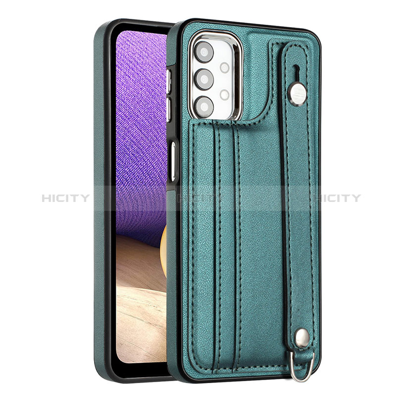 Custodia Lusso Pelle Cover YB1 per Samsung Galaxy A32 5G Verde