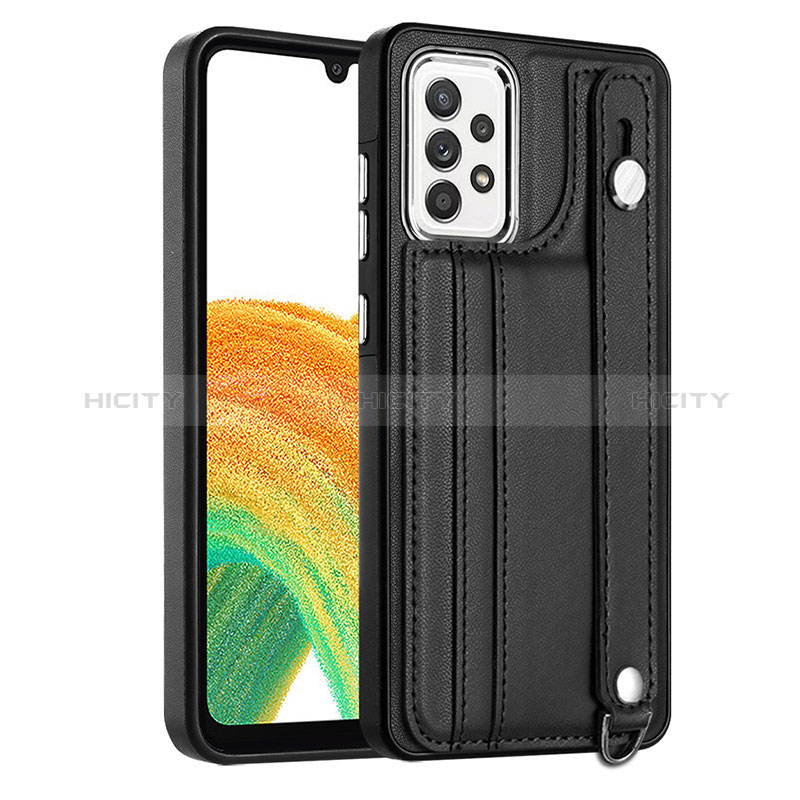 Custodia Lusso Pelle Cover YB1 per Samsung Galaxy A33 5G Nero