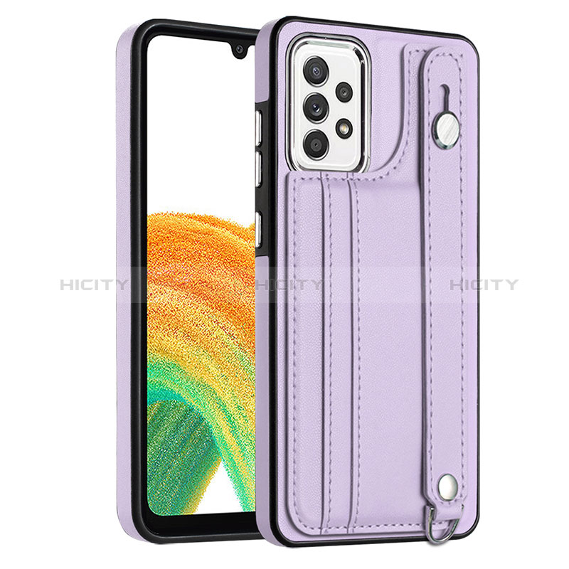 Custodia Lusso Pelle Cover YB1 per Samsung Galaxy A73 5G Viola