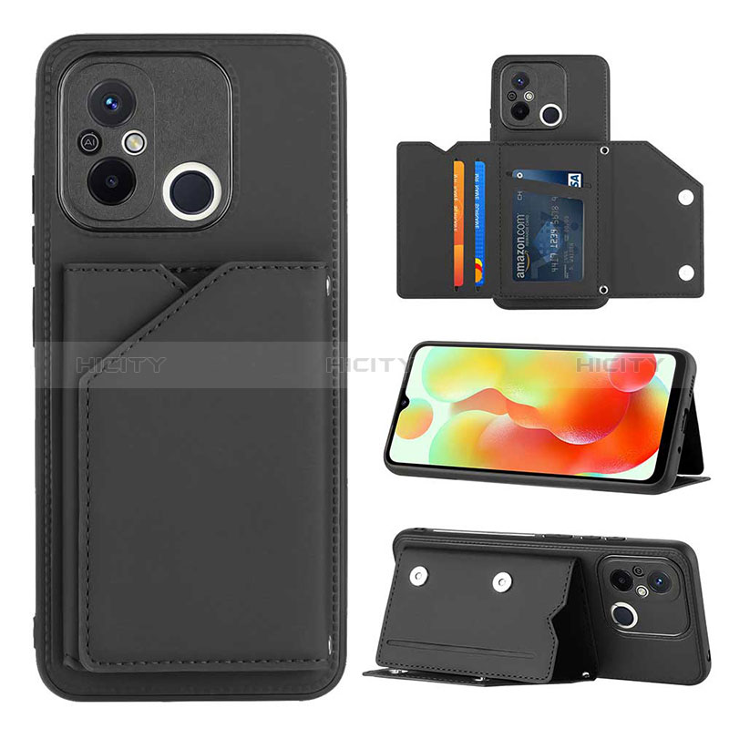 Custodia Lusso Pelle Cover YB1 per Xiaomi Redmi 11A 4G Nero